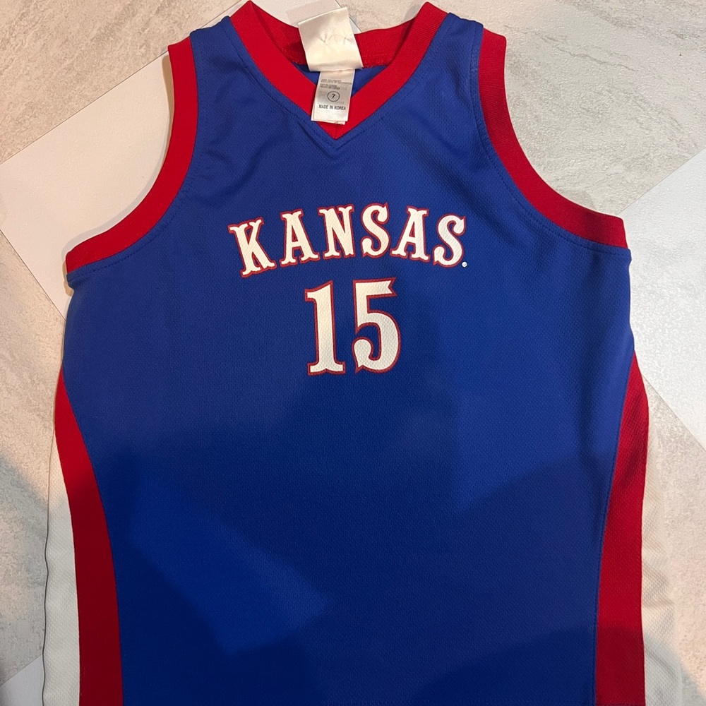 Kansas Kids Basketball Jersey #15